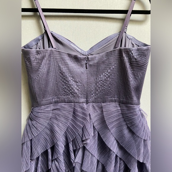 BCBG Maxazria Purple Strapless Prom Formal Dress Sz 12 - Picture 5 of 15